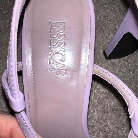 Vintage Jessica Lavender Purple Strappy Heels 3 Inch 3” Size 6.5 - Picture 3 of 9